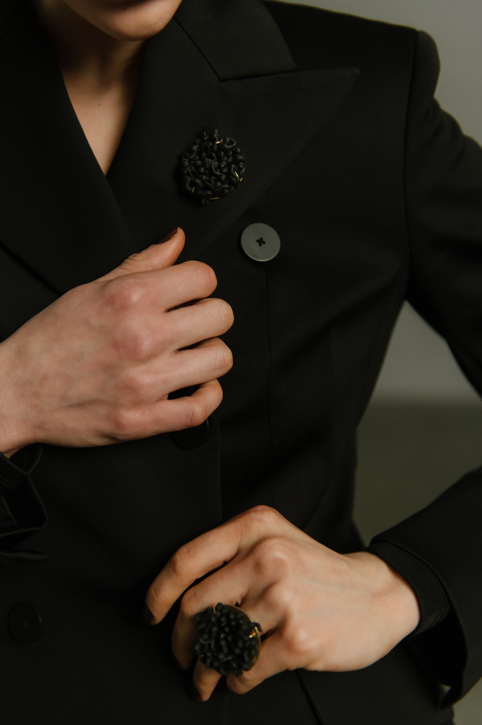 THE SHADOW PILE ATTACHED - Brooch